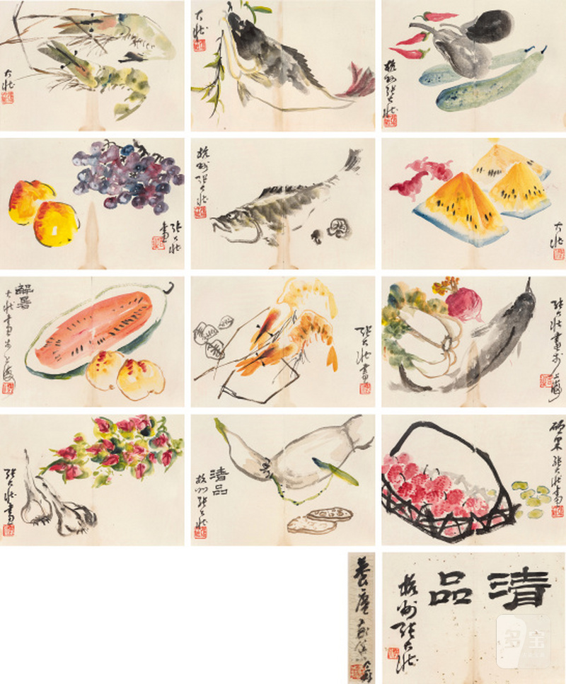 张大壮 1903-1980 清品册十二开